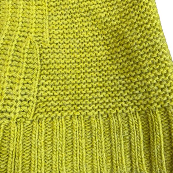 Banana Republic Sz M Wool Alpaca Blend Mixed Chunky Knit Turtleneck Sweater - Picture 11 of 16